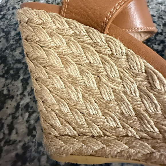 Stuart Weitzman Tan Wedge Sandals - Picture 9 of 9